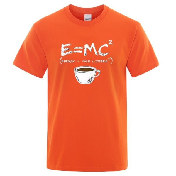 EnergyMilk Coffee Printing Men Tshirt Casual Breathable Tsh - Image 10