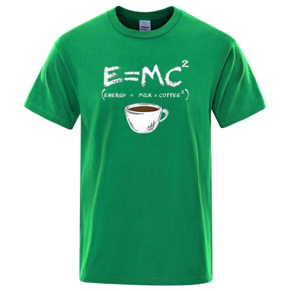 EnergyMilk Coffee Printing Men Tshirt Casual Breathable Tsh - Image 8