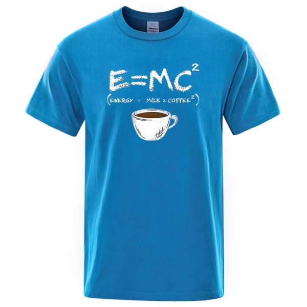 EnergyMilk Coffee Printing Men Tshirt Casual Breathable Tsh - Image 9