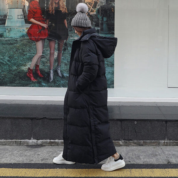 Winter Long Coat Warm Hooded Thickened Parka Jackaet For Women Clothing - Image 2