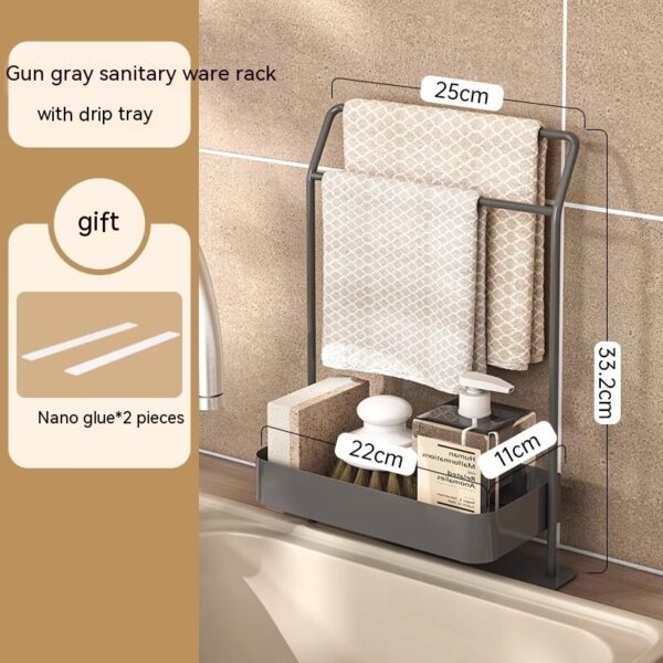 Rag Draining Kitchen Storage Rack Kitchen Gadgets - Image 4