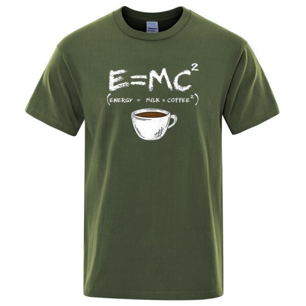 EnergyMilk Coffee Printing Men Tshirt Casual Breathable Tsh - Image 6