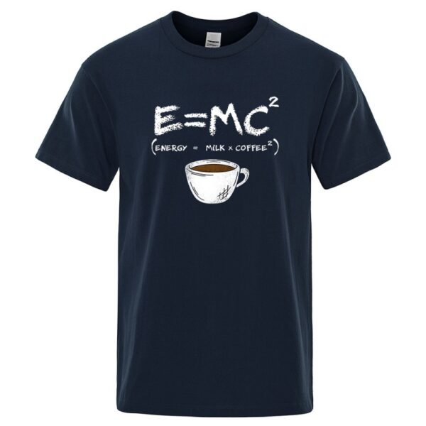 EnergyMilk Coffee Printing Men Tshirt Casual Breathable Tsh - Image 5