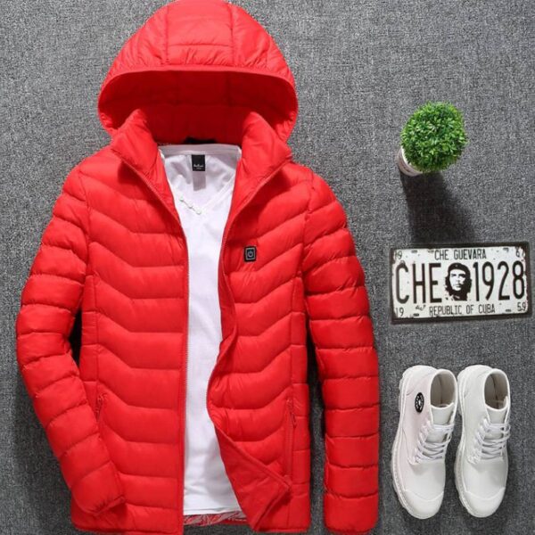 New Heated Jacket Coat USB Electric Jacket Cotton Coat Heater Thermal Clothing Heating Vest Men's Clothes Winter - Image 7