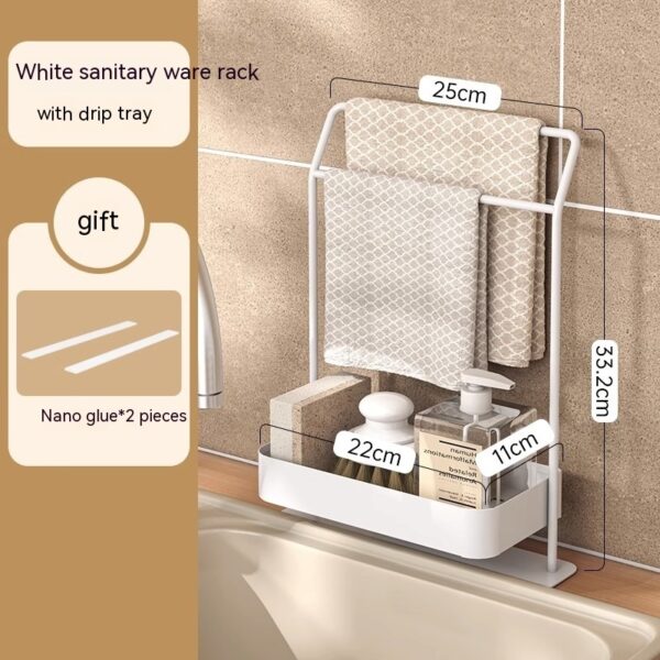 Rag Draining Kitchen Storage Rack Kitchen Gadgets - Image 3