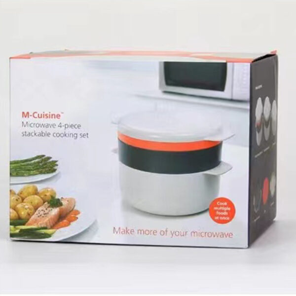 Kitchen Plastic Microwave Steaming Container Kitchen Gadgets - Image 2