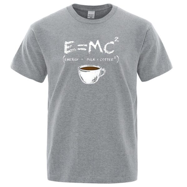 EnergyMilk Coffee Printing Men Tshirt Casual Breathable Tsh - Image 7