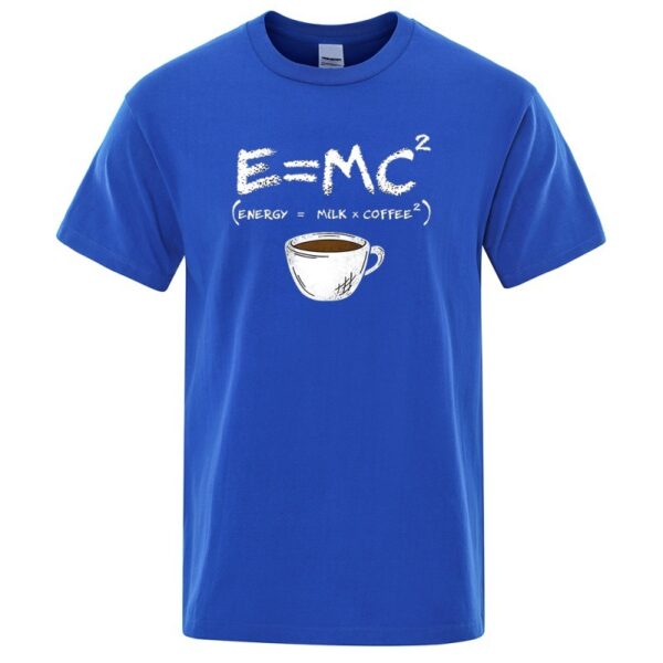 EnergyMilk Coffee Printing Men Tshirt Casual Breathable Tsh - Image 3