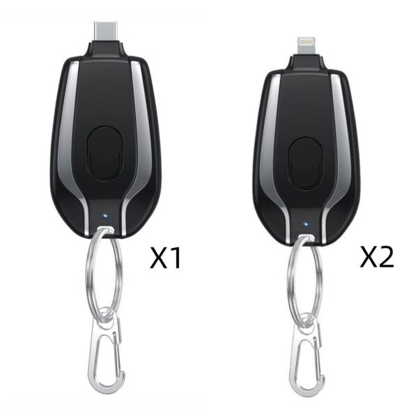 1500mAh Mini Power Emergency Pod Keychain Charger With Type-C Ultra-Compact Mini Battery Pack Fast Charging Backup Power Bank - Image 7