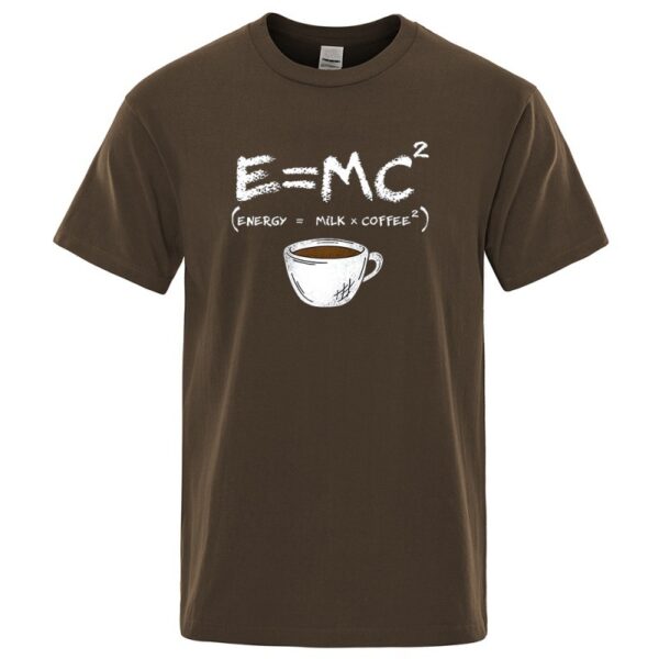 EnergyMilk Coffee Printing Men Tshirt Casual Breathable Tsh - Image 4